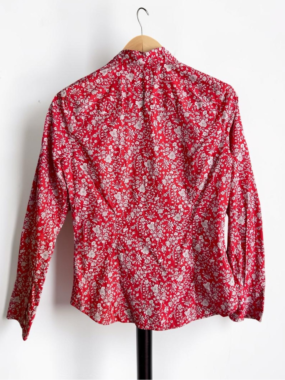 J.Crew Liberty London Summer Blooms Slim Perfect Shirt Floral Cotton Sz 4 - Picture 3 of 9
